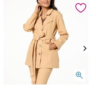 NWT DG2 Denim trench coat